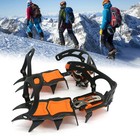 12 Tooth Professional Crampons Outdoor Rock Climbing Ice Fishing Snow Skid Shoe