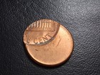 Error Coin Off Center Lincoln Cent   Zink Post 1982   Bu   Nice Addition  1554