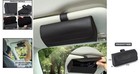 Sleek Leather Sunglasses Holder For Car Visor - Stylish Eyeglasses Organizer