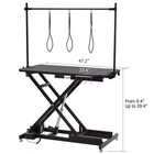 Electric Pet Grooming Table Black Height Adjustable Weight Capacity Of 264lbs