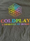 Coldplay 2016 A Head Full Of Dreams Concert T-shirt Black Mens Large 2 Sided