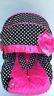 Baby Car Seat Cover Canopy Cover Set Fit Most Seat White Black Dots Minne Dots