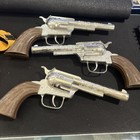 Vintage Lot Of 3 Toy Cap Gun Pistol Toy Or Costume Cosplay Pony Boy With Holster