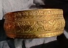 Antique Brass Dresser Powder Box