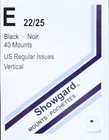 Stamp Mounts Black Background Precut Size E 22 X 25mm 40 Mounts