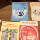 Vintage Christmas Sheet Music Lot 1940s 1950s Frosty Rudolph Silver Bells 15pc 