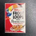 Vintage 1970   s Kelloggs Fruit Loops Cereal Box Empty Box  Movie Prop 