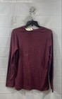 Duluth Trading Co Women s Red Longtail T Long Sleeve Henley Shirt Sz L Nwt