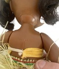 Vintage Hawaiian Hula Dancer Tiki Decor  Hula Doll Hong Kong 9    Bendable Legs