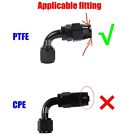An4 An6 An8 An10 An12 Ptfe E85 Fuel Line Hose Nylon Braided 10ft 16ft 20ft Black