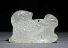 4cm Chinese Dynasty Old Jade Carve Feng Shui Lion Beast Animal Amulet Pendant