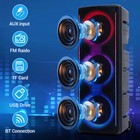 Triple 10  Woofer Bluetooth Speaker Heavy Bass Sound Party System Tws Aux Tf Mic