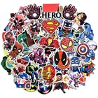 100pcs Vinyl Marvel Super Hero Stickers Pack Skateboard Luggage Laptop Decal Lot