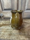 Vintage B p o e   Mug Handcrafted Brown Stoneware Stag Elk Early 1900   s 