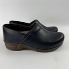 Dansko Women s Professional Clogs Leather Slip On Work Shoes Black Size 39