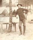 Spanish American Philippine War Cabinet Photo Pa Soldier In The Field  Tents Etc
