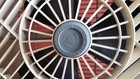 Vintage Patton Box Fan Ca1284b Blue Cream Rotating Grill 3 Speed Usa