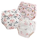 Baby Cotton Panties Waterproof Cloth Diapers Reusable Toolder Diaper Underwear