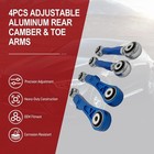 Tesla Revotune Rear Adjustable Camber   Toe Arms Model S X -3  3 Degrees 