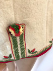 Vintage 1970   s Folk Vest From Poland  Hand Embroidered  S Size  Beige 