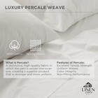 Queen Size Fitted Sheet 100  Cotton Percale White Deep Pocket 16 Inch Breathable