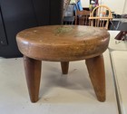 Vintage Country Wood Stool 3 Legged Foot Stool