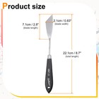 Painting Palette Knife 8 7  Stainless Steel Blade Beech