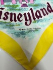 Vtg Disneyland Walt Disney Prod Silk Scarf Tomorrowland Fantasyland Souvenir 60s