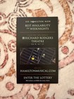 Hamilton Broadway Flyer Musical Nyc New York City Richard Rodgers Theatre Theate