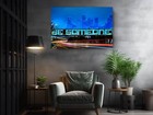 Houston Canvas Print  Be Someone Texas Landmark Wall Art Handcrafted