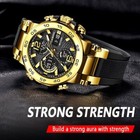 Luxury Men Watch Quartz Diver Sports Digital Analog 5atm Waterproof Wristwatch