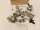Mixed Lot Old Greist   Singer Sewing Machine Attachments Accessories   Tin Box