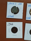  7  Lot Of 20  Coins In 2x2 Halves Nickels Quarters  Pennie  Gold -  Silver