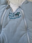 Used Merlin s  Magic Sleep Suit Blue Cotton Size Small 3-6 Months 12-18lbs