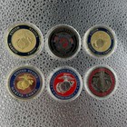 Usmc United States Marine Corps Military Challenge Coins Lot Of 6