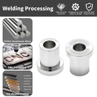 Chrome Cnc Solid Billet Handlebar Riser Bushings For Harley Touring 1983-2022