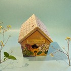 Ceramic Hanging Floral Bird House Decor