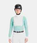 Horse Pilot  New  Monica Long Sleeve Show Shirt  Sea Green  Large Msrp  190