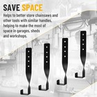 4x Chainsaw Holder Wall Mount Chainsaw Hanger Storage Rack Hook For Garage Wall