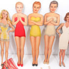 Paper Doll Lot Vintage Antique Mixed Estate Find Huge Amounts Of Clothing   Felt