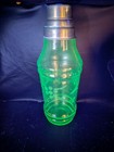 Vintage Uranium Glass 11  Martini   Drink Shaker And Glasses Set 11 Pieces Total