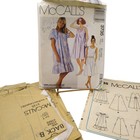 Vintage Sewing Pattern Mccalls 3735  Misses 1988 Pullover Dresses  Size Xl