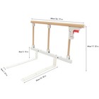Bed Rails Safety Assist Handle Wooden Grain For Elderly Seniors Adults
