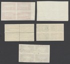 Aop Revenues  matanzas  revenue Stamps Blocks Of 4 Unused