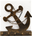 Owlgift Vintage Metal Nautical Anchor   Chain Napkin Holder  Freestanding Tablet