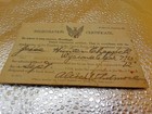 Wwi Registration Certificate War Draft Card Carpenters Working Card 1918 Lot 2