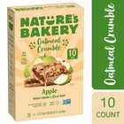 Nature s Bakery  Oatmeal Crumble  Apple  10 Breakfast Snack Bars  1 41 Oz