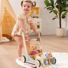 Giant Bean Galloping Ponies Wooden Baby Push Walker Gift For Boys Girls