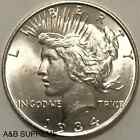 1934 D Peace Dollar From Obw Roll Estate Sale Cho-gem Bu Uncirculated 90  Silver