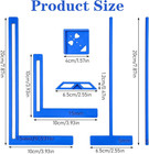 6 Pcs Bookbinding Tool Kit  Plastic Ruler Template Set